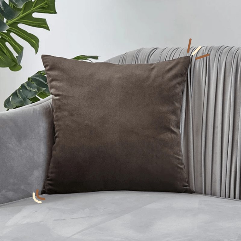 Housse de coussin de salon | Dreamy Sloth® Gris foncé / 40x40 cm