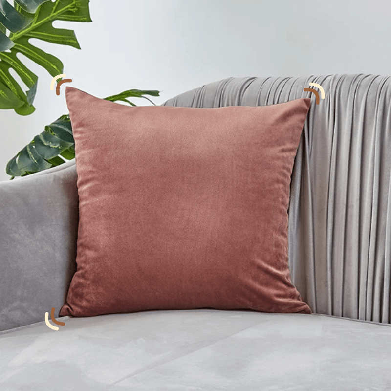 Housse de coussin de salon | Dreamy Sloth® Marron clair / 40x40 cm