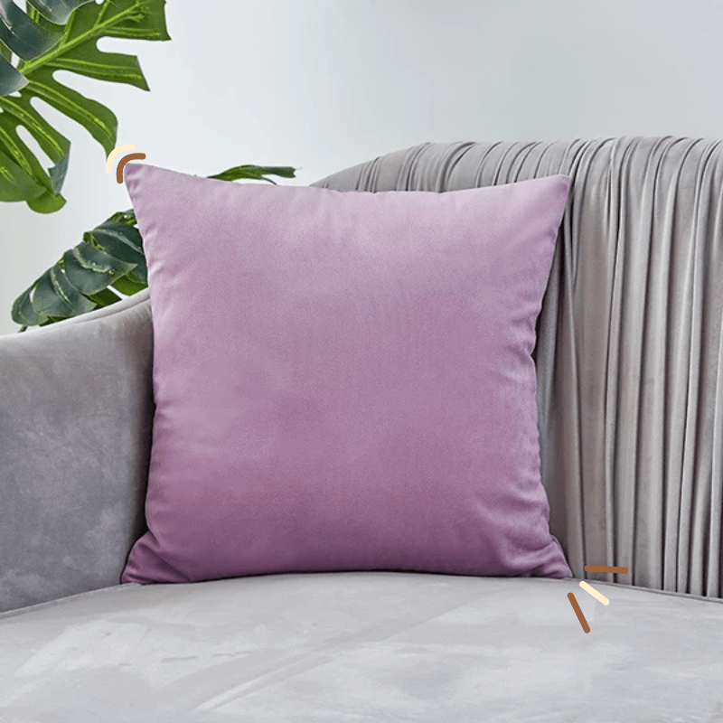 Housse de coussin de salon | Dreamy Sloth® Violet pastel / 40x40 cm