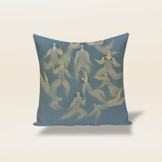 Housse de coussin deco mer | Dreamy Sloth® Bleu canard / 45x45 cm