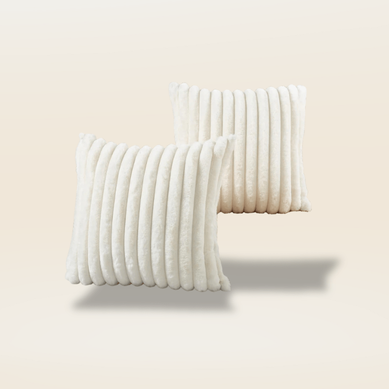 Housse de coussin en fourrure | Dreamy Sloth® Blanc / 45x45 cm