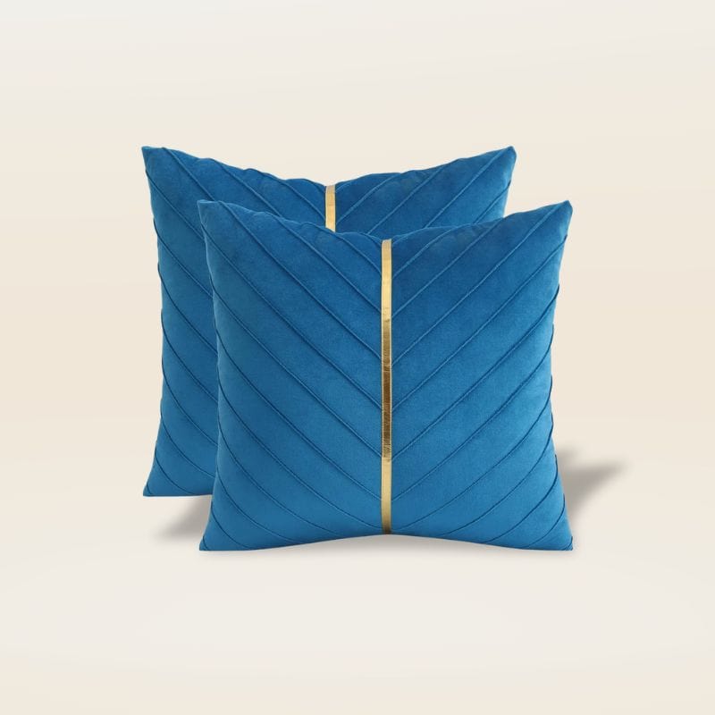 Housse de coussin en velours doux | Dreamy Sloth® Bleu clair / 40x40 cm