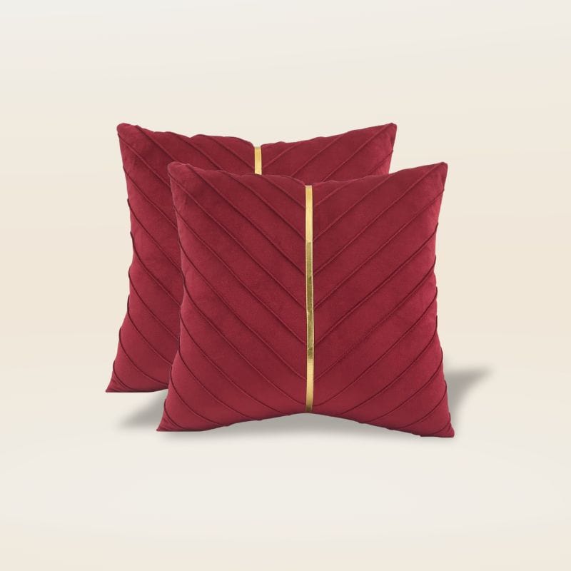 Housse de coussin en velours doux | Dreamy Sloth® Rouge / 40x40 cm