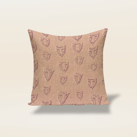 Housse de coussin indien | Dreamy Sloth® Marron / 45x45 cm