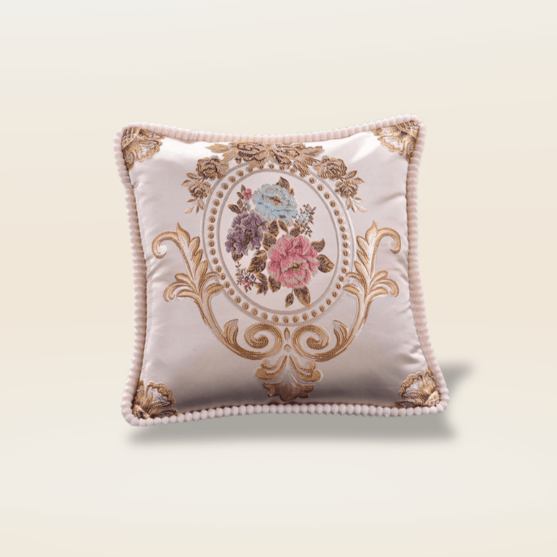 Housse de coussin motif ancien française | Dreamy Sloth® Blanc / 50x50 cm