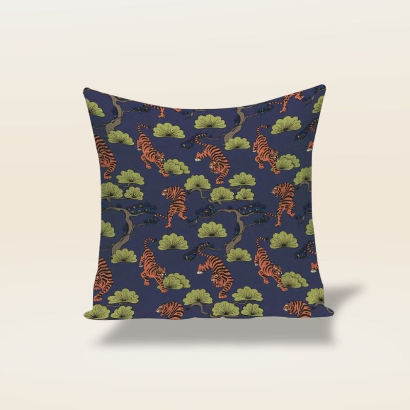 Housse de coussin motif indien | Dreamy Sloth® Bleu foncé / 45x45 cm