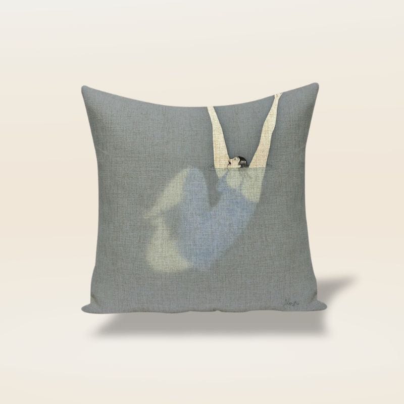 Housse de coussin picasso | Dreamy Sloth® Bleu canard / 45x45 cm