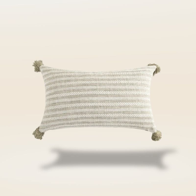 Housse de coussin rayé | Dreamy Sloth® Beige / 30x50 cm