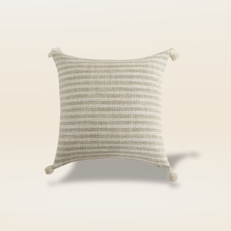 Housse de coussin rayé | Dreamy Sloth® Beige / 45x45 cm