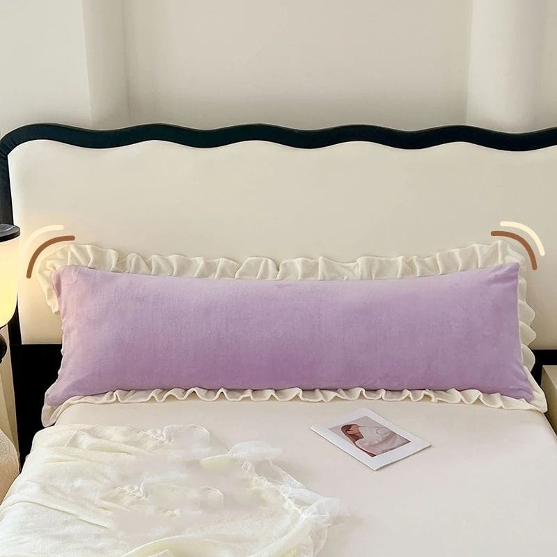 Housse de coussin tete de lit | Dreamy Sloth® Violet / 120x48 cm