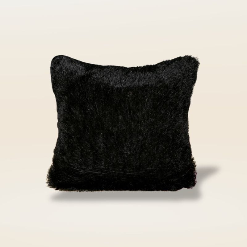 Housse de coussin velours 40x40 cm | Dreamy Sloth® Noir