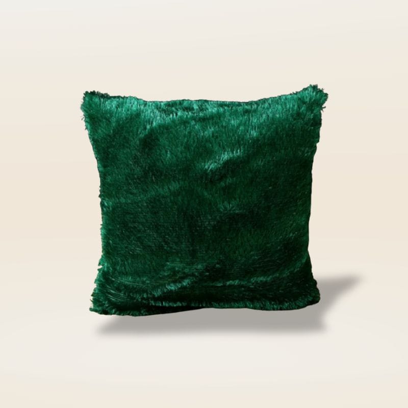 Housse de coussin velours 40x40 cm | Dreamy Sloth® Vert foncé